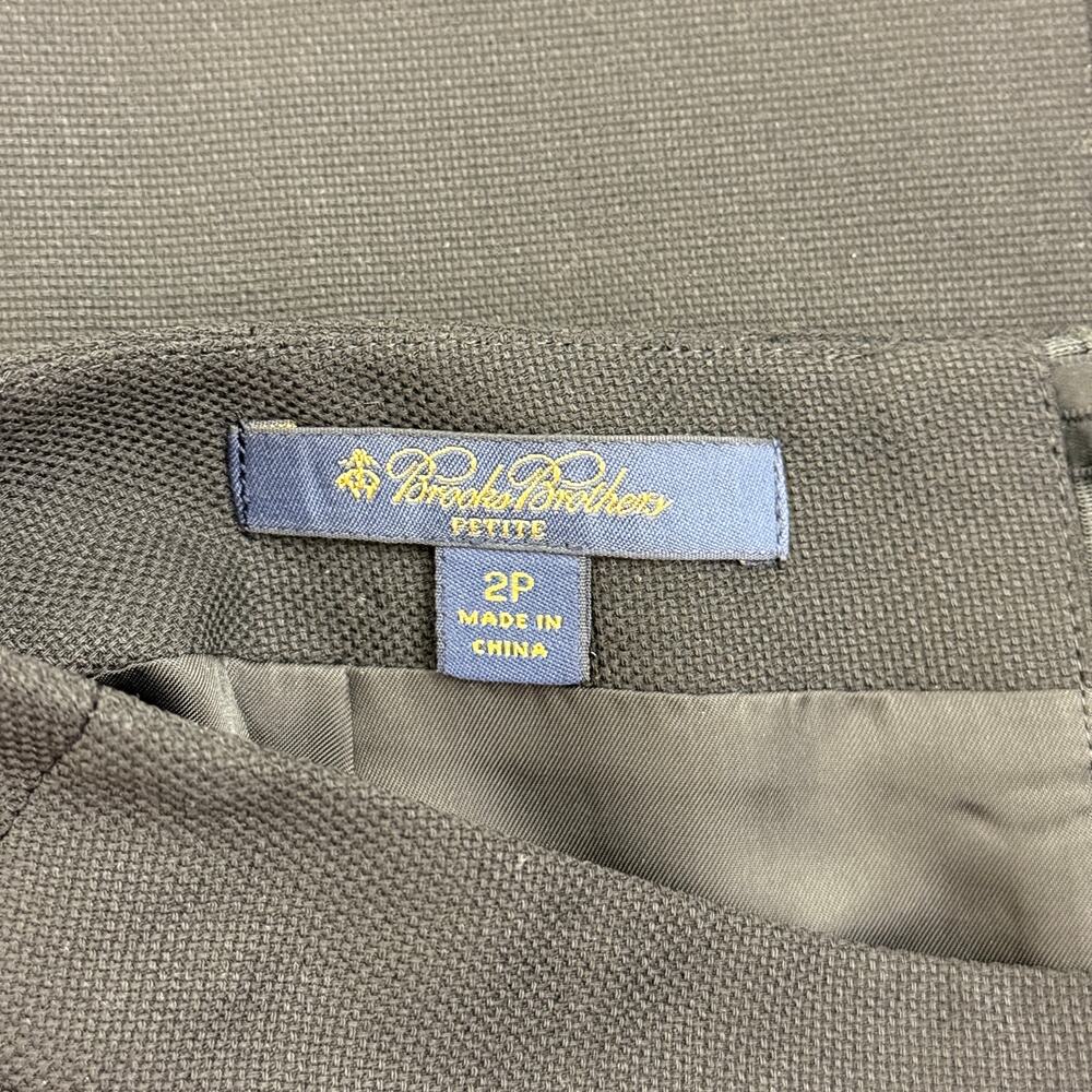 Brooks Brothers Loro Piana A-Line Skirt Sz 2P Wool Silk Quiet Luxury - Picture 5 of 8